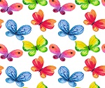 Color butterfly background vector